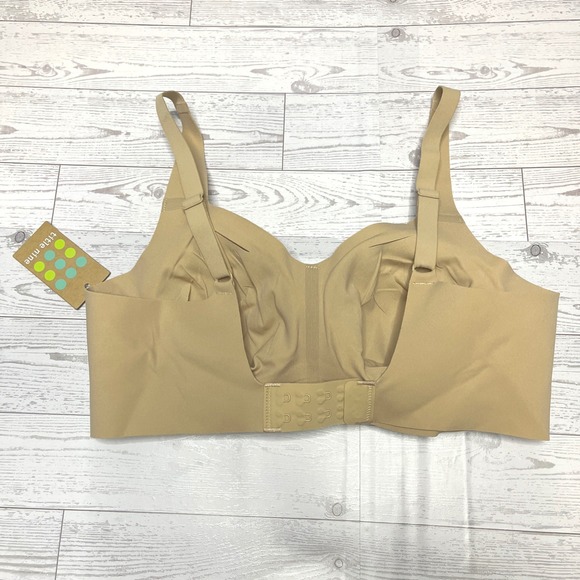 Evelyn Bobbie Beyond Bra Sand Beige Wireless Seamless Support Small 101519-SAN-S - Picture 3 of 8